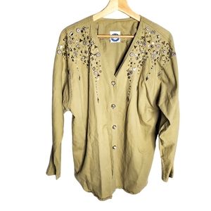 Bingo! Bingo! Jeweled Tan Jacket